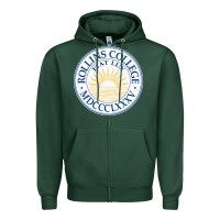 Sports Green rollins college Zipper Hoodie - PixelWave