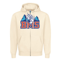 Sandshell blue mountain state Zipper Hoodie - PixelWave