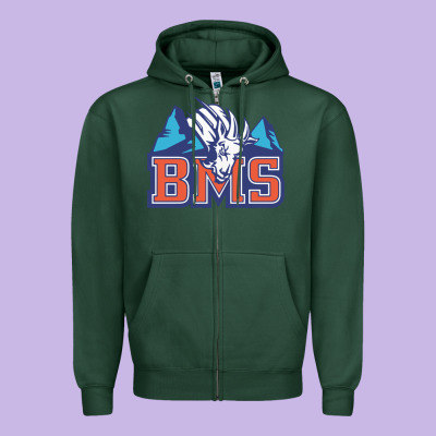 Blue Mountain State Zipper Hoodie Designed By Pixelwave