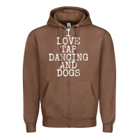 Chestnut i love tap dancing & dogs funny dog gift t shirt men women Zipper Hoodie - PixelWave