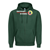 Detroit Diesel Zipper Hoodie | Teevron