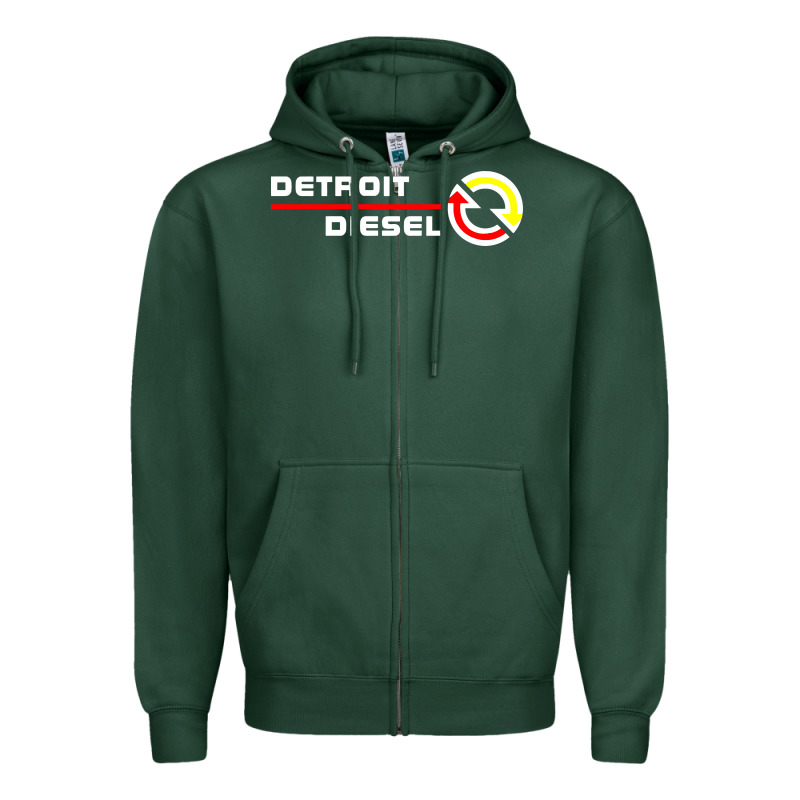 Detroit Diesel Zipper Hoodie by PixelWave | Teevron