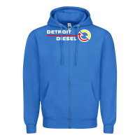 True Royal Detroit Diesel Zipper Hoodie - PixelWave