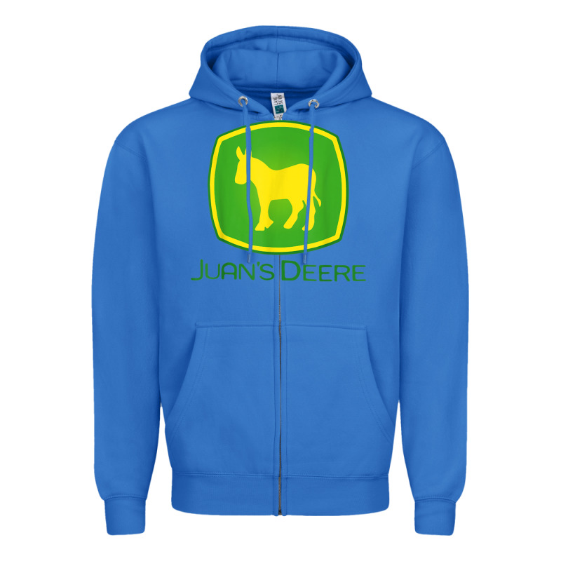 Juan Deere Farmer Gardener Landscaper Funny Zipper Hoodie by PixelWave | Teevron
