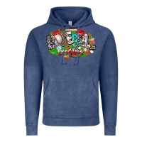 Vintage Denim baseball grandma Vintage Hoodie - CowhideDigitalArt