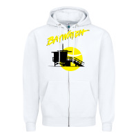 White baywatch lifeguard tower sunset   baywatch Zipper Hoodie - PixelWave