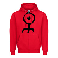 Red Einsturzende Neubauten Zipper Hoodie - PixelWave