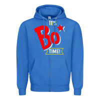 True Royal it's bo time Zipper Hoodie - PixelWave