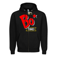Black it's bo time Zipper Hoodie - PixelWave