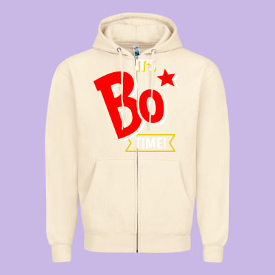 It's Bo Time Zipper Hoodie Designed By Pixelwave