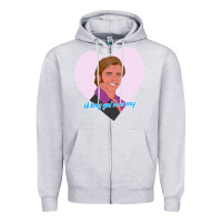 Heather Grey sexy rexy Zipper Hoodie - PixelWave