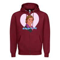 Burgundy sexy rexy Zipper Hoodie - PixelWave