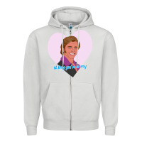 Dove Grey sexy rexy Zipper Hoodie - PixelWave