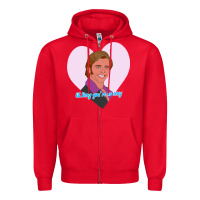 Red sexy rexy Zipper Hoodie - PixelWave