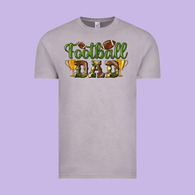 Football Dad Vintage Tee Designed By Bundleandbundleshop