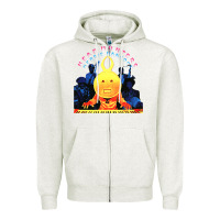 Oatmeal Heather Head Hunters Herbie Hancock Unisex Zipper Hoodie - PixelWave