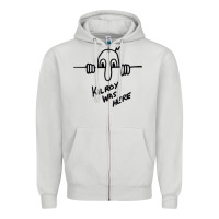 Dove Grey Kilroy was here (on RedBubble) gift Zipper Hoodie - PixelWave