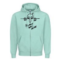 Seafoam Kilroy was here (on RedBubble) gift Zipper Hoodie - PixelWave