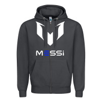 Smoke messi Zipper Hoodie - PixelWave