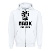 White paok merch Zipper Hoodie - PixelWave