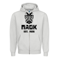 Dove Grey paok merch Zipper Hoodie - PixelWave