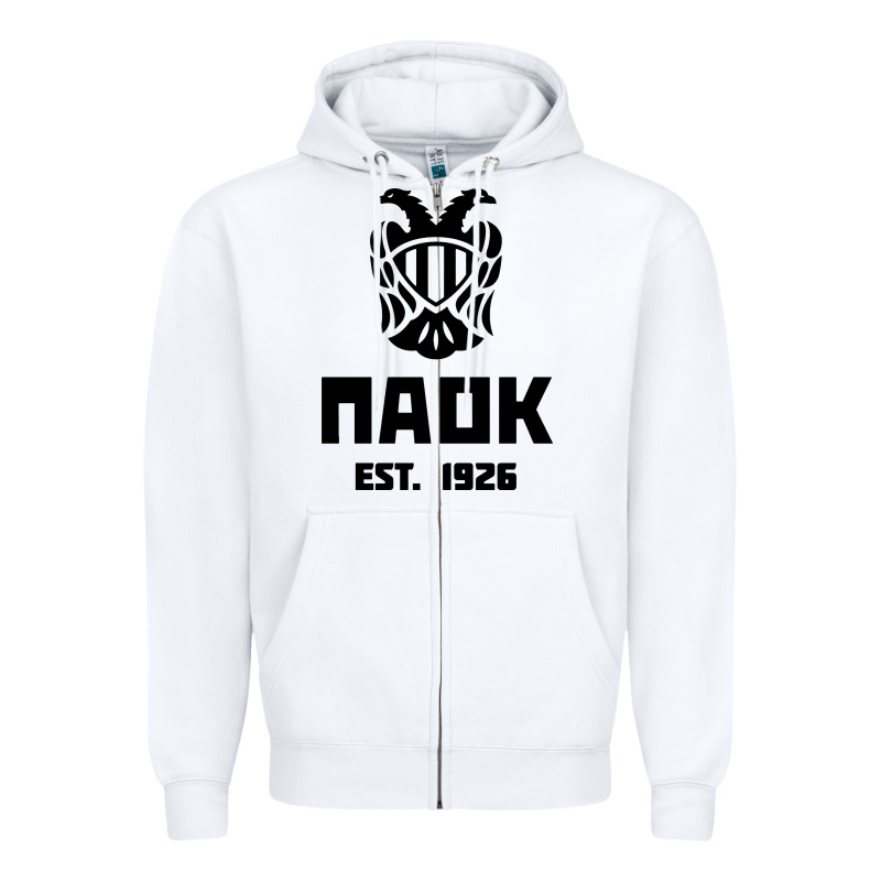 Paok Merch Zipper Hoodie by PixelWave | Teevron