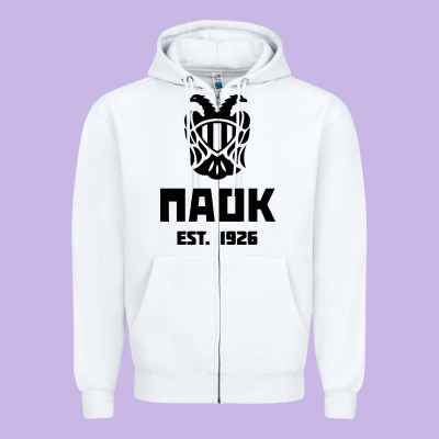 Paok Merch Zipper Hoodie Designed By Pixelwave