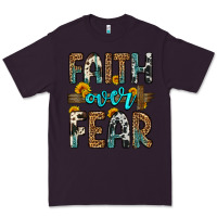 Plum faith over fear Premium Tee - OliviaCreatesArt