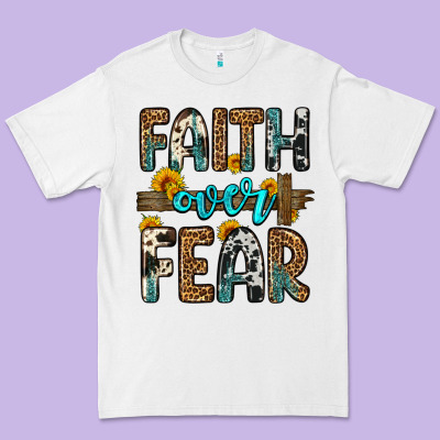 Faith Over Fear Premium Tee Designed By Oliviacreatesart