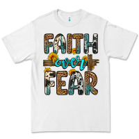 White faith over fear Premium Tee - OliviaCreatesArt