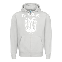 Dove Grey paok merch Zipper Hoodie - PixelWave