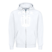 White paok merch Zipper Hoodie - PixelWave