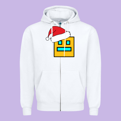Geometry Dash Zipper Hoodie Designed By Pixelwave