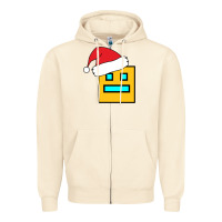 Sandshell Geometry Dash Zipper Hoodie - PixelWave