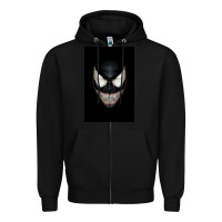 Black The venom Zipper Hoodie - PixelWave