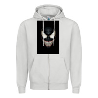 Dove Grey The venom Zipper Hoodie - PixelWave