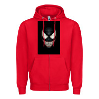 Red The venom Zipper Hoodie - PixelWave