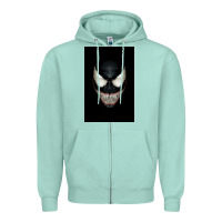 Seafoam The venom Zipper Hoodie - PixelWave