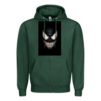 Sports Green The venom Zipper Hoodie - PixelWave