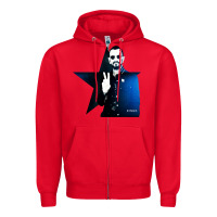 Red ringo starr 01 Zipper Hoodie - PixelWave