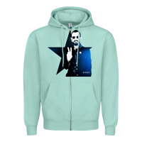 Seafoam ringo starr 01 Zipper Hoodie - PixelWave