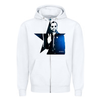 White ringo starr 01 Zipper Hoodie - PixelWave