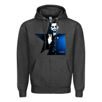 Charcoal Heather ringo starr 01 Zipper Hoodie - PixelWave