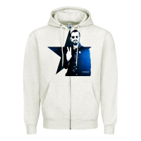 Oatmeal Heather ringo starr 01 Zipper Hoodie - PixelWave