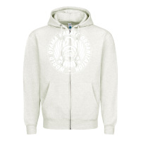 Oatmeal Heather World Oyama Karate Organization ( white ) Zipper Hoodie - PixelWave