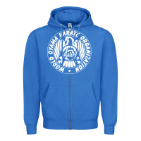 True Royal World Oyama Karate Organization ( white ) Zipper Hoodie - PixelWave