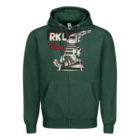 Sports Green RKL Keep Laughing Essential Zipper Hoodie - PixelWave