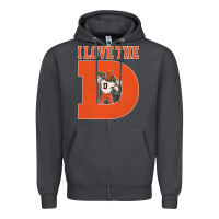 Smoke i love the d broncos football quote Zipper Hoodie - PixelWave