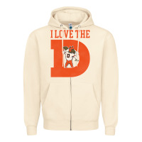 Sandshell i love the d broncos football quote Zipper Hoodie - PixelWave