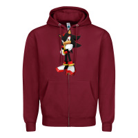 Burgundy best of shadow Zipper Hoodie - PixelWave